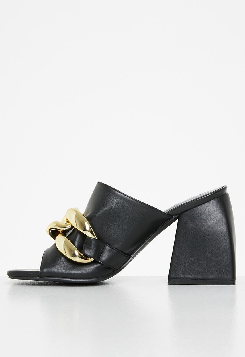 Z_Code_Z - Bonny chunky chain block heel - black