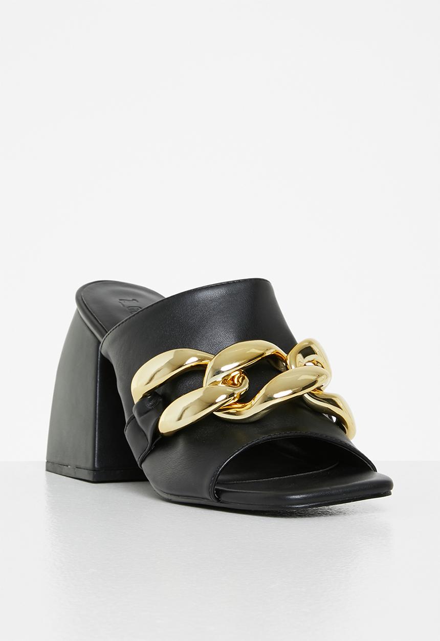 Z_Code_Z - Bonny chunky chain block heel - black