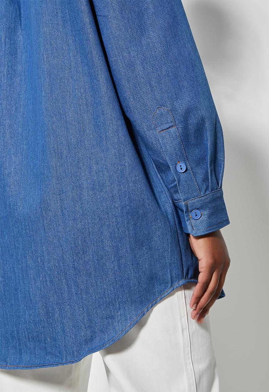 Superbalist - Denim overshirt - mid blue