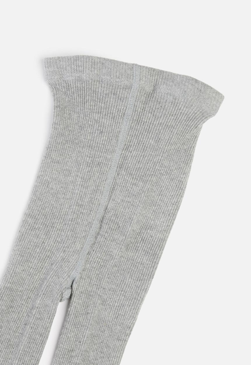 MINOTI - Tween girls ribbed tights - grey