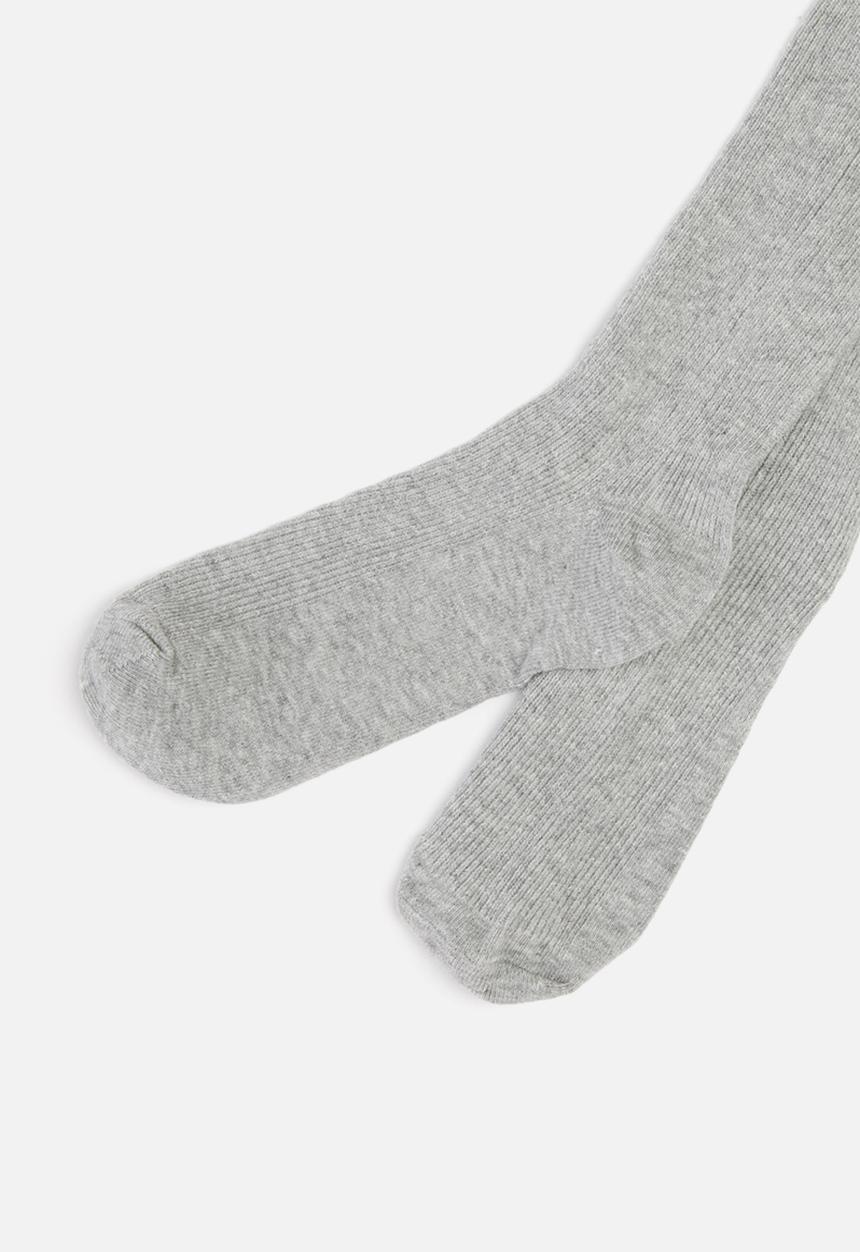 MINOTI - Tween girls ribbed tights - grey
