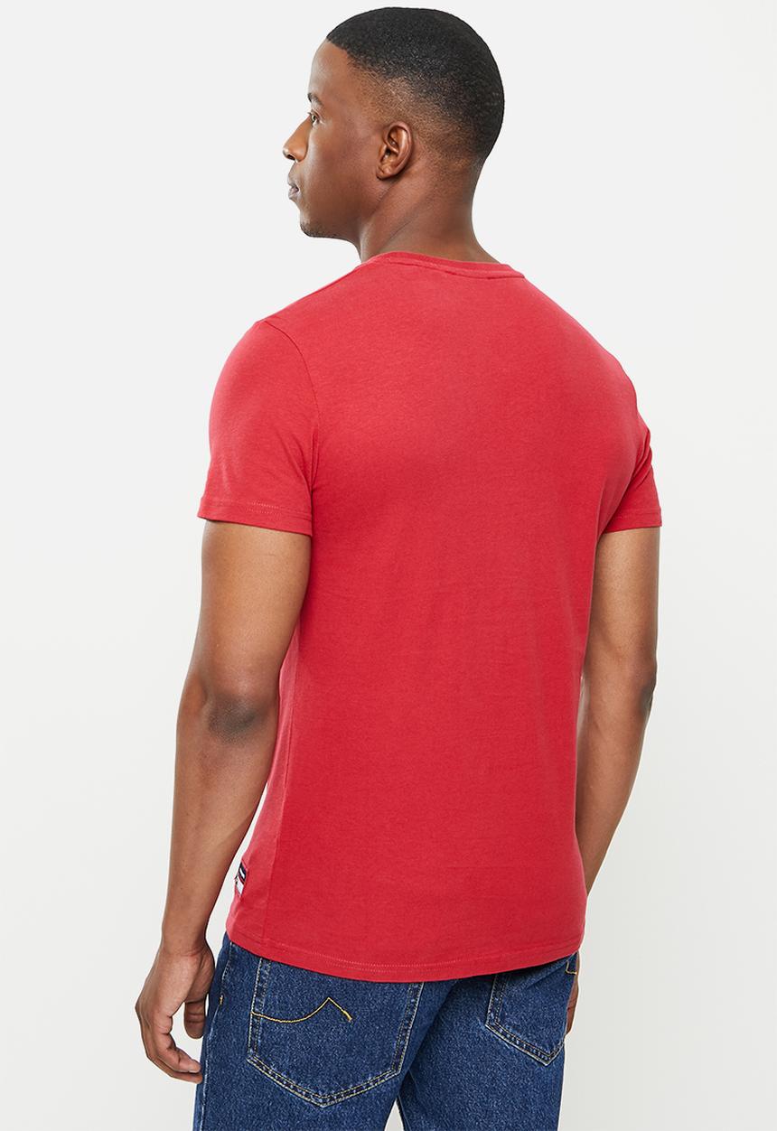 Superdry. - Track and field graphic tee - red