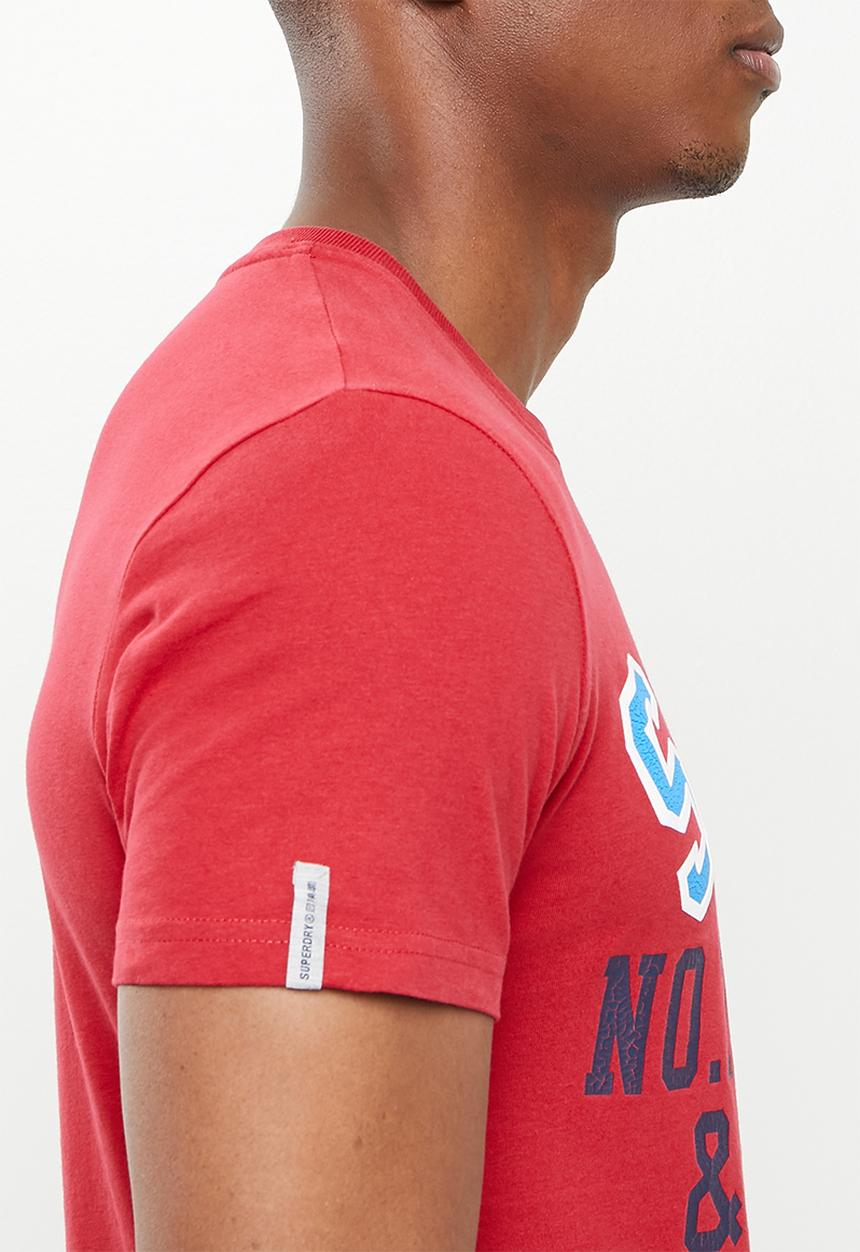 Superdry. - Track and field graphic tee - red