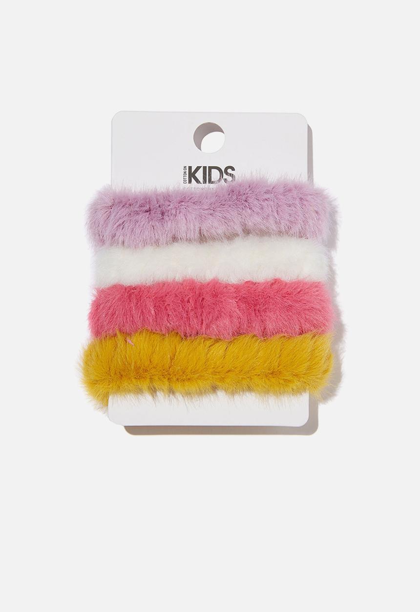 Cotton On - Hannah hair ties - pastel times soft ties