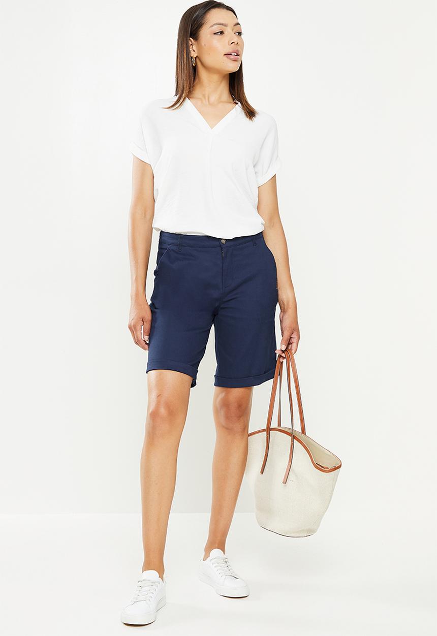 POLO - Sally chino short - navy