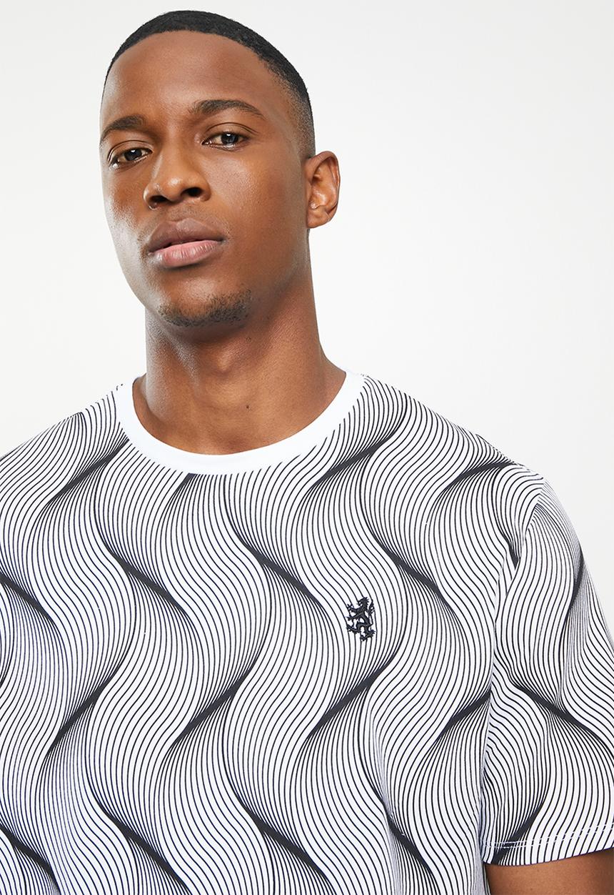 Pringle of Scotland - T-shirt - grey/blk