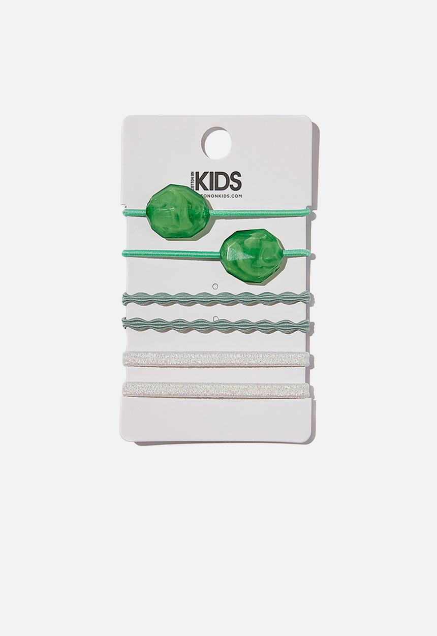 Cotton On - Hannah hair ties - minty fresh cloudy bobbles