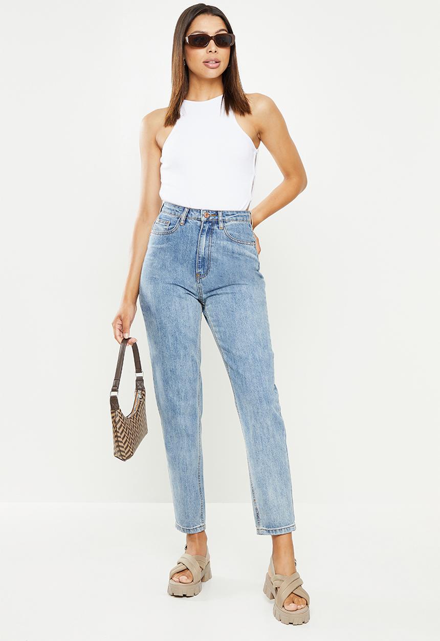 Missguided - Racer bodysuit cut out sides - white