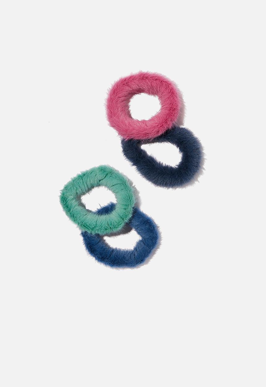 Cotton On - Hannah hair ties - bright times soft ties