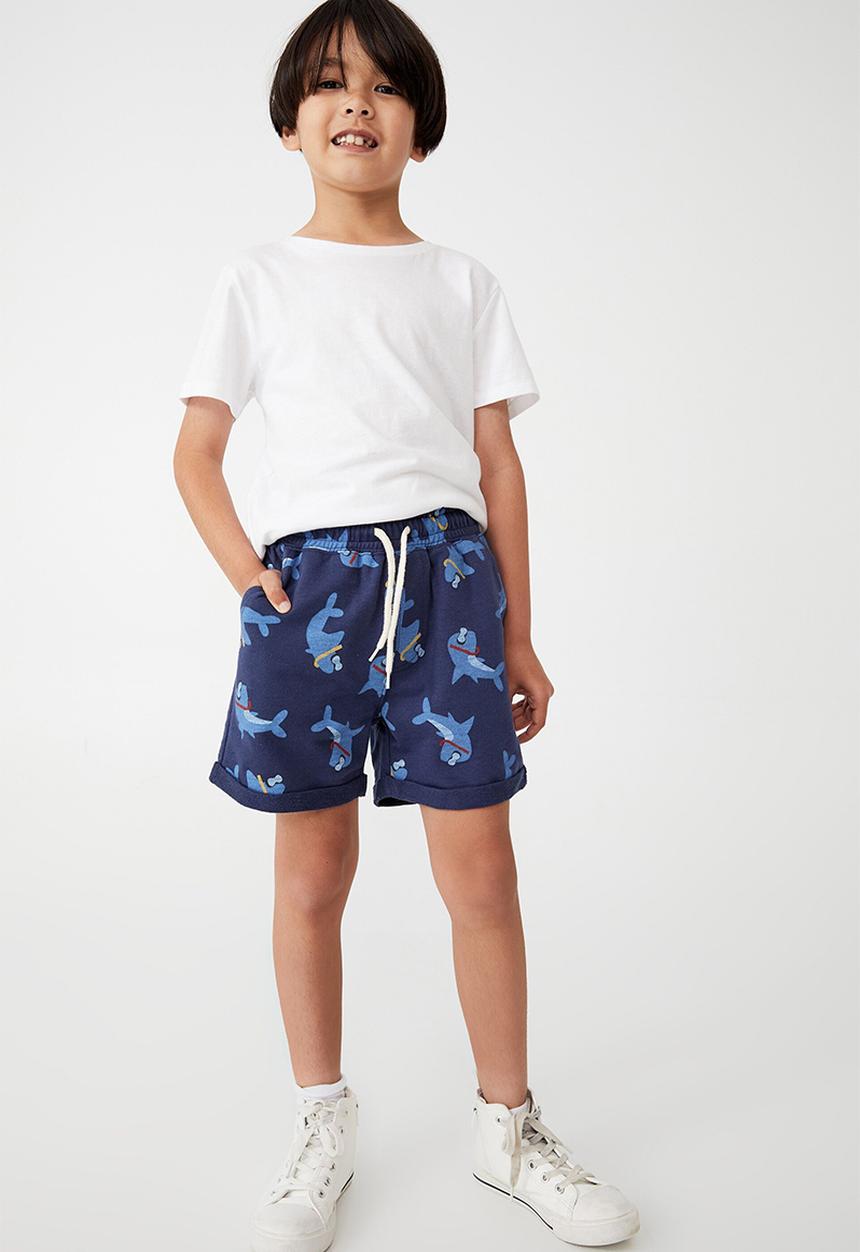 Cotton On - Henry slouch short 60/40 - indigo/shark