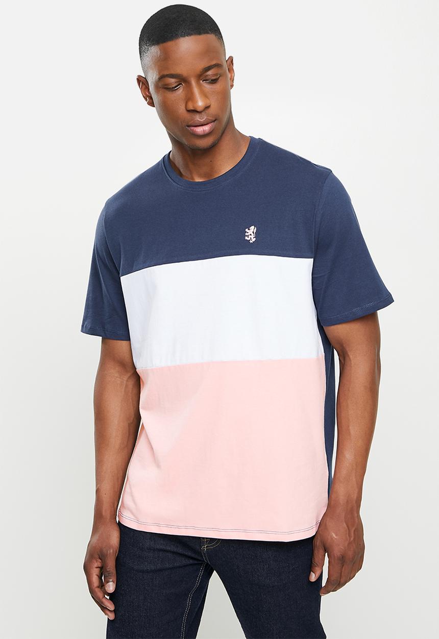 Pringle of Scotland - T-shirt - blue/wht/pink