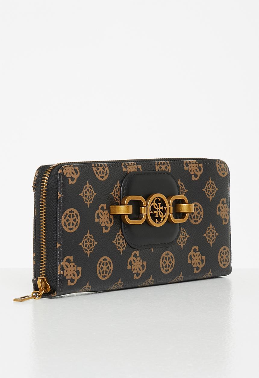 GUESS - Hensely logo slg lrg zip arnd - mocha 