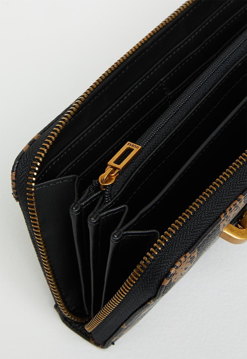 GUESS - Hensely logo slg lrg zip arnd - mocha 