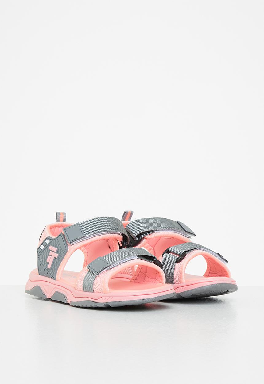 Pop Candy - Boys wjk778 sandal - pink & grey 