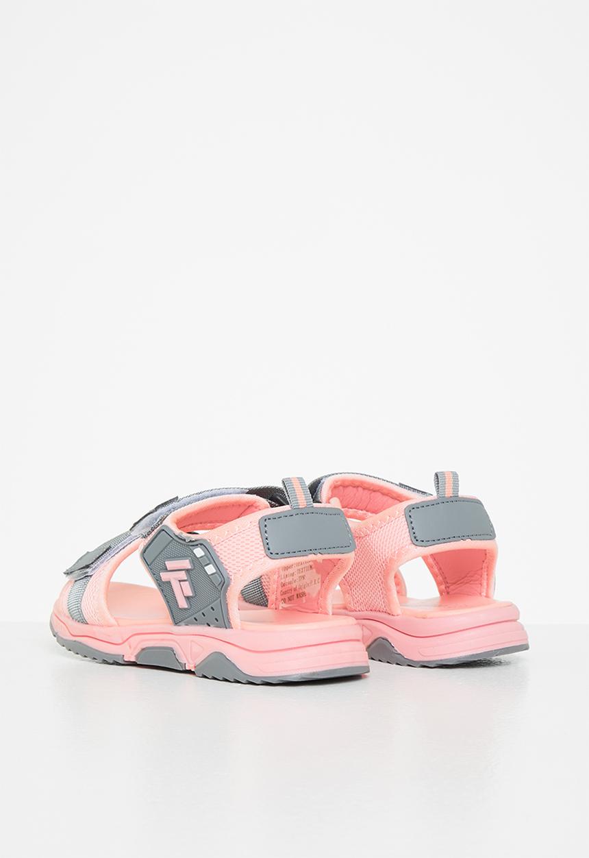 Pop Candy - Boys wjk778 sandal - pink & grey 