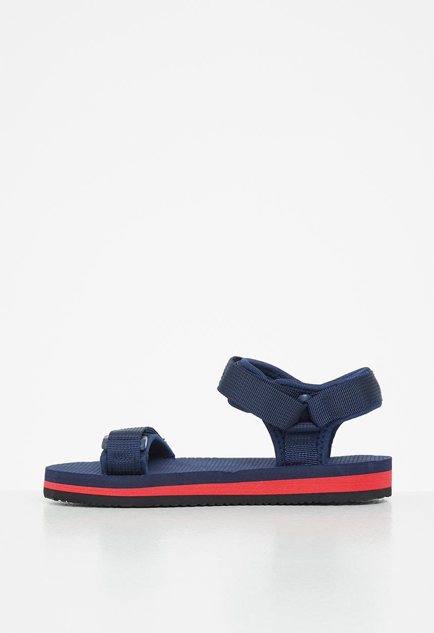 Pop Candy - Boys ttk dream 2 sandal - navy & red