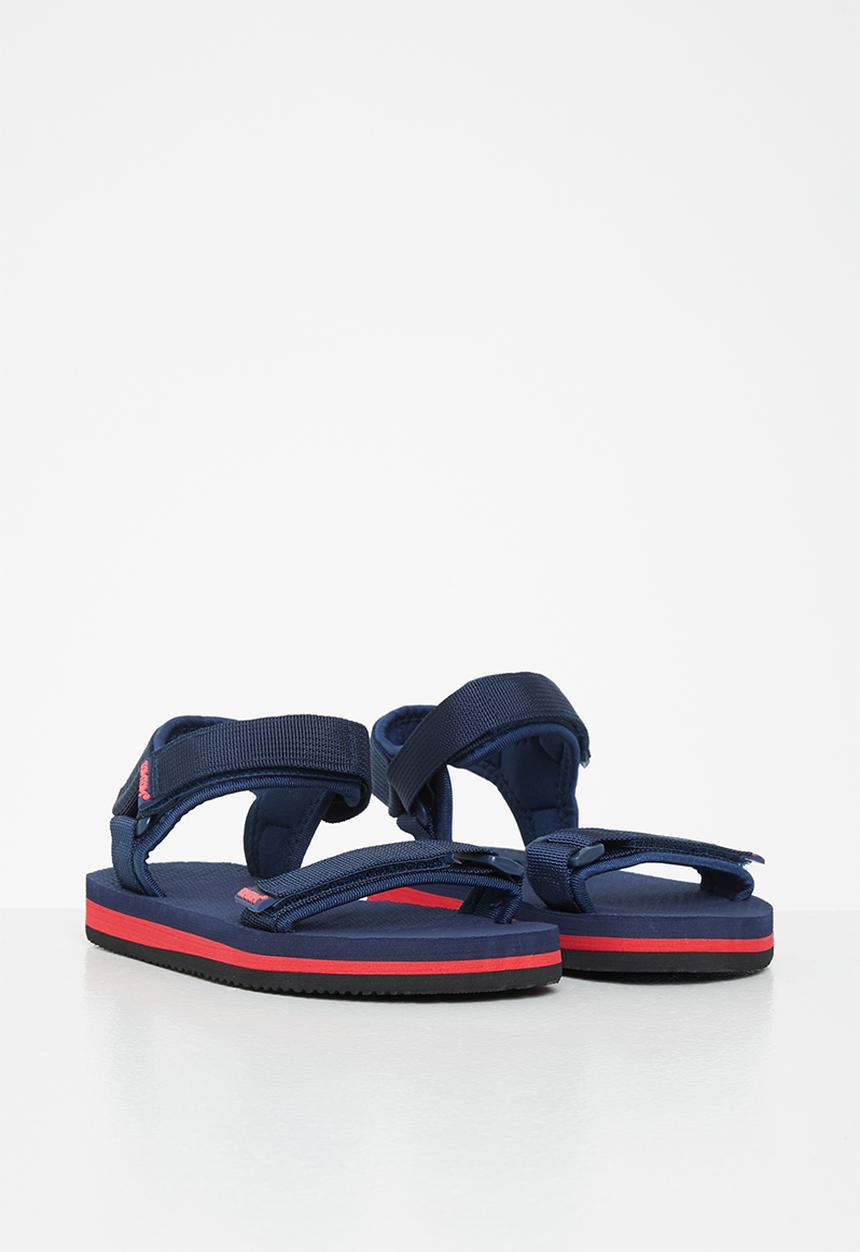 Pop Candy - Boys ttk dream 2 sandal - navy & red