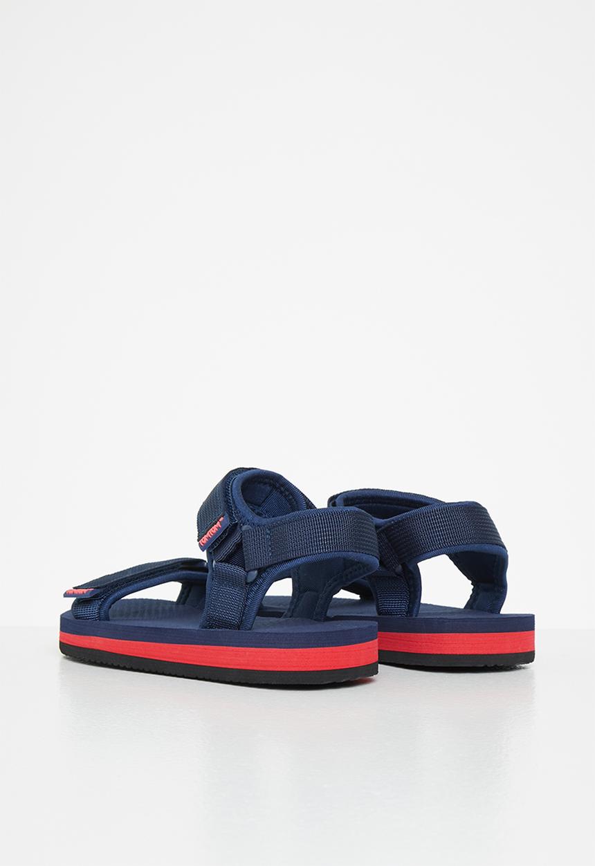 Pop Candy - Boys ttk dream 2 sandal - navy & red
