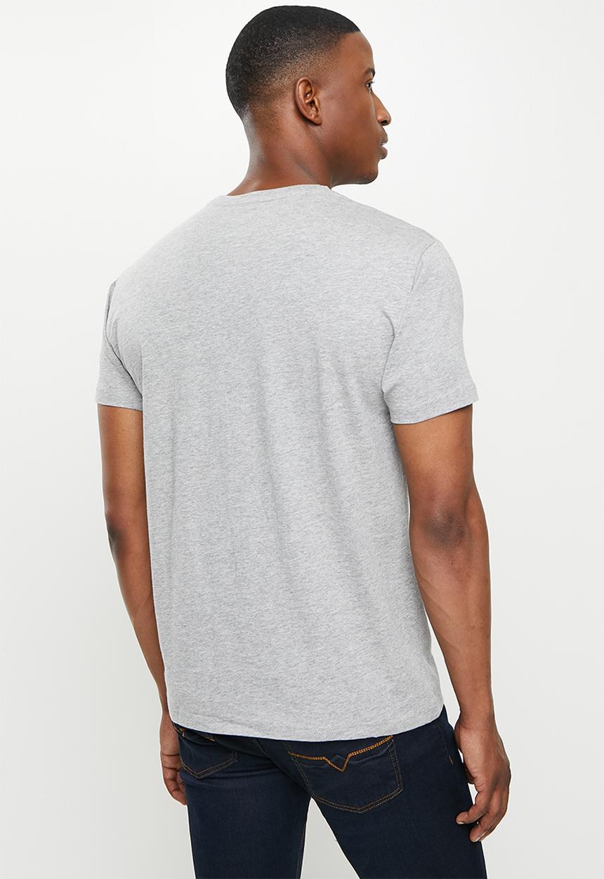 POLO - Noah big pony crew neck tee - grey 