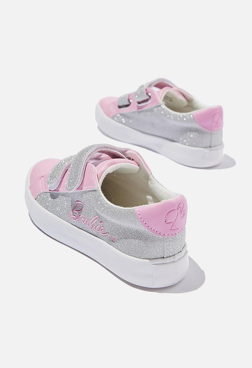 Cotton On - Kids licensed footwear - lcn mat barbie double strap trainer