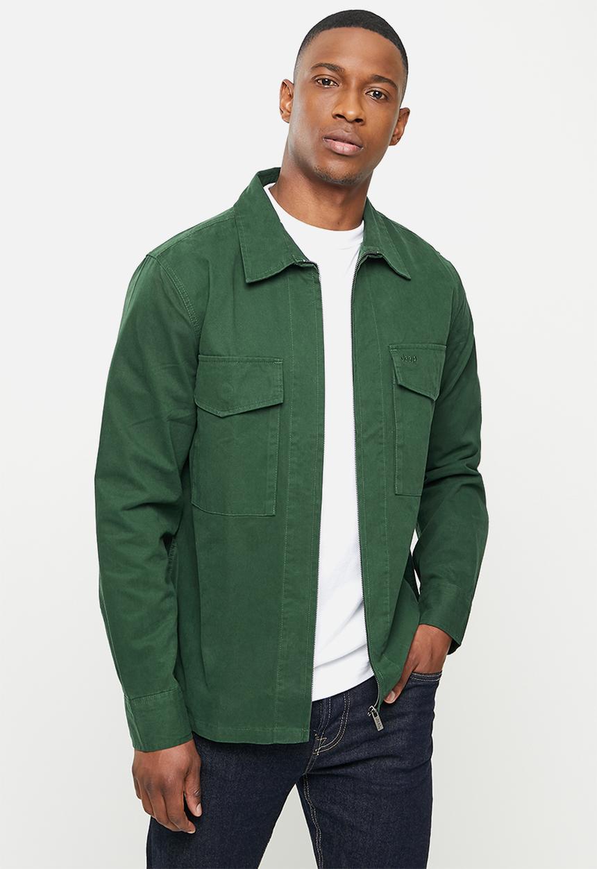 JEEP - Zip through shirt jacket - green