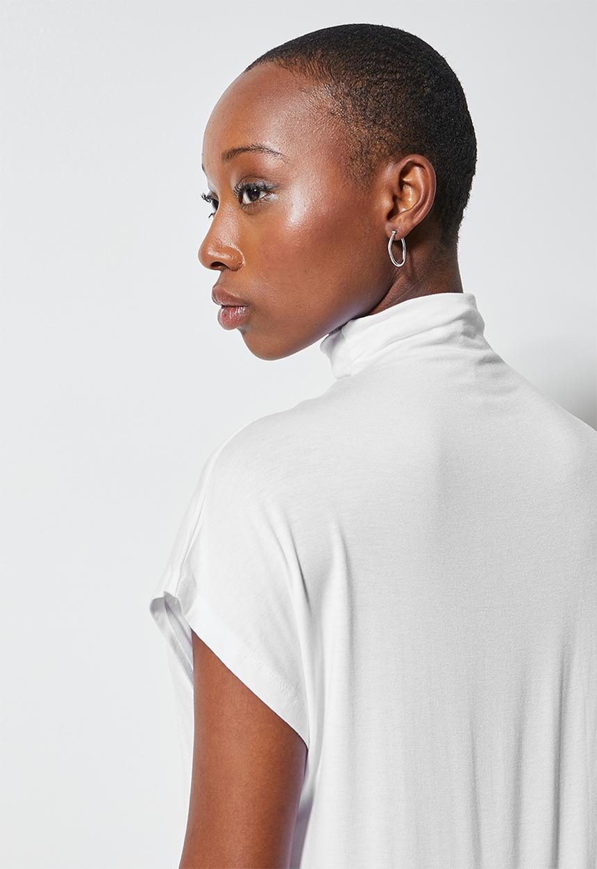 Superbalist - 2-Pack funnel neck relaxed top - black & white