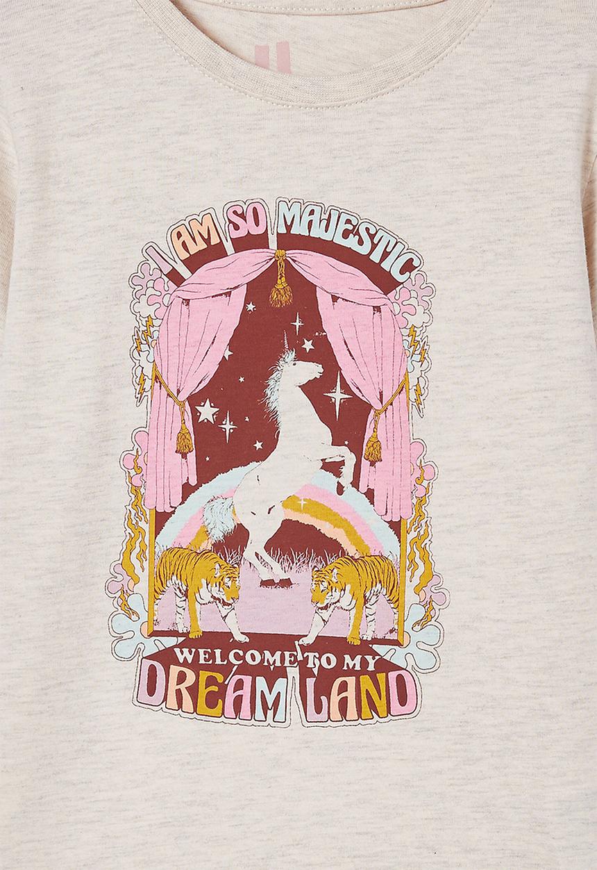 Cotton On - Penelope short sleeve tee - blush marle/dream land