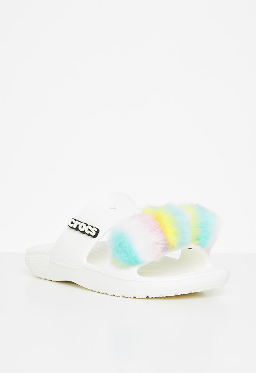 Crocs - Classic crocs fursure sandal - white