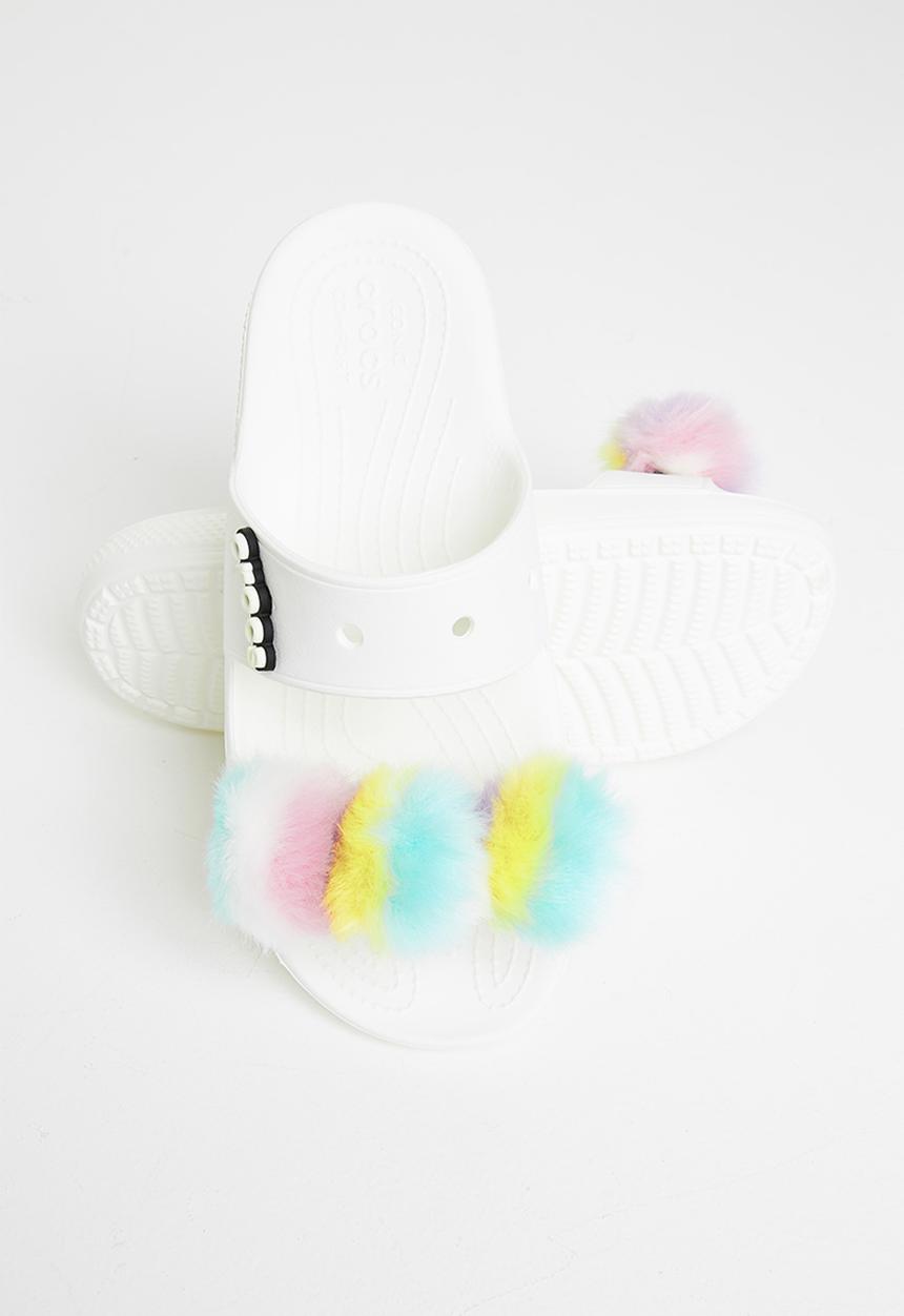 Crocs - Classic crocs fursure sandal - white