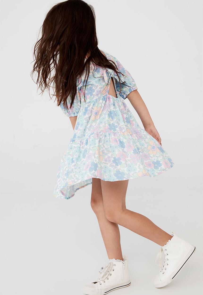 Cotton On - Georgia short sleeve dress - light blue 