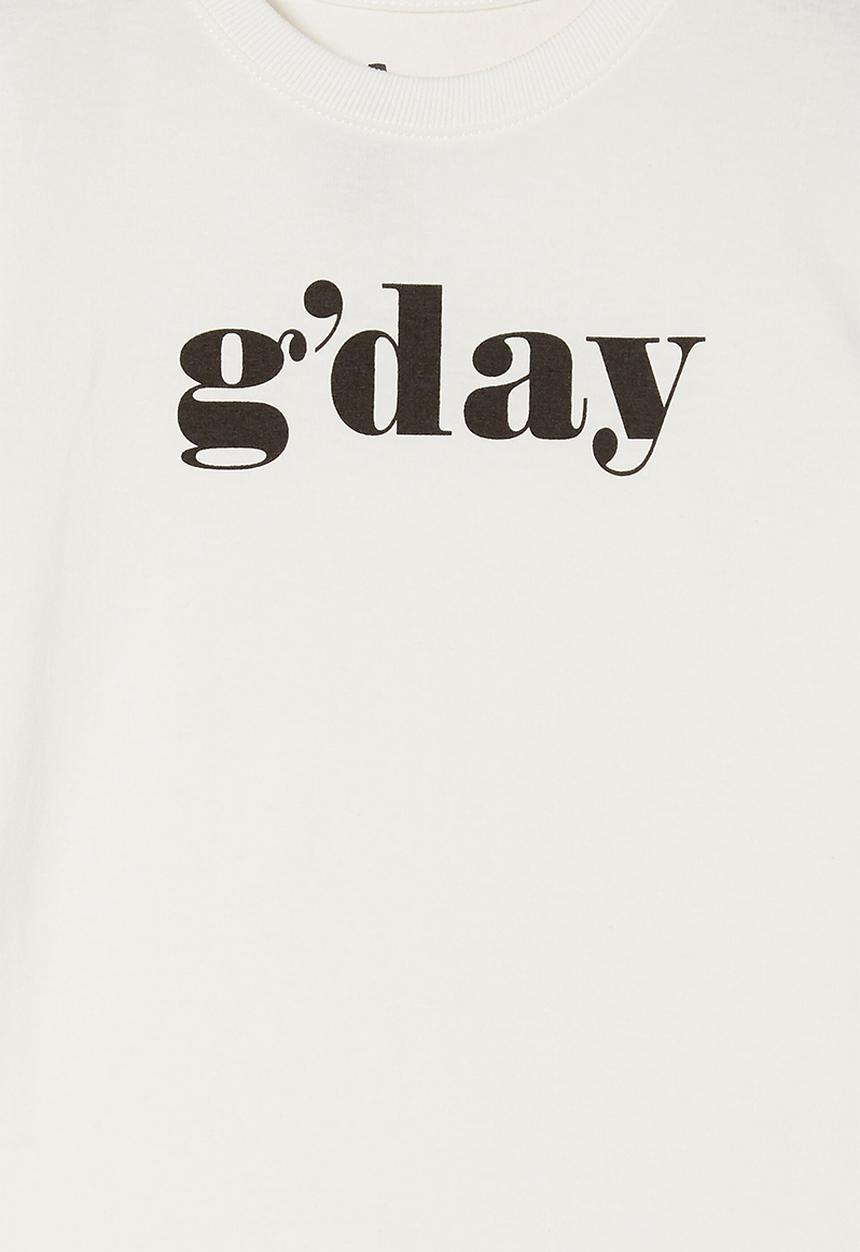 Cotton On - Max short sleeve tee - retro white
