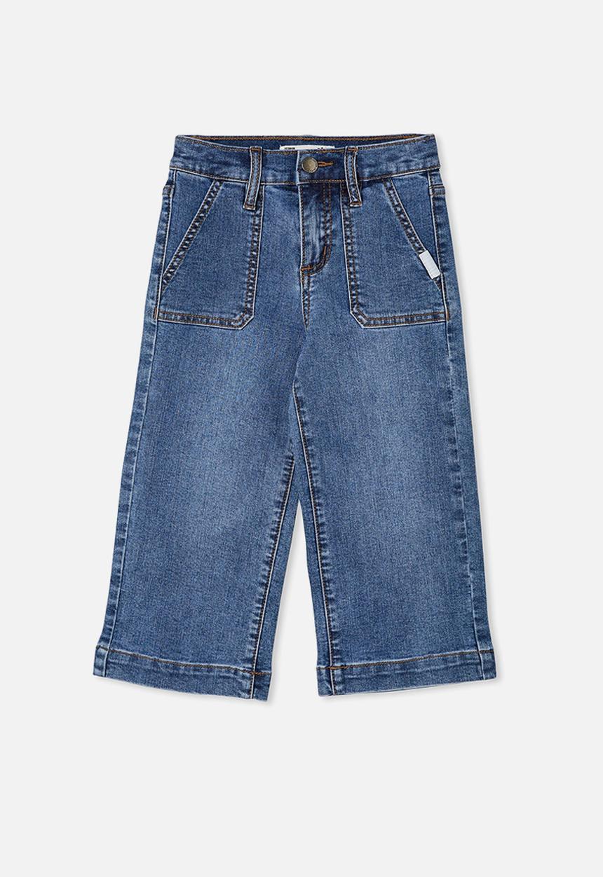 Cotton On - Arkie wide leg jean - blue