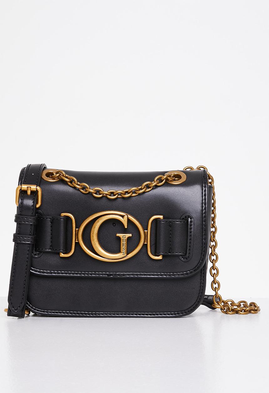 GUESS - Aviana small cnvrtble xbody flap - black