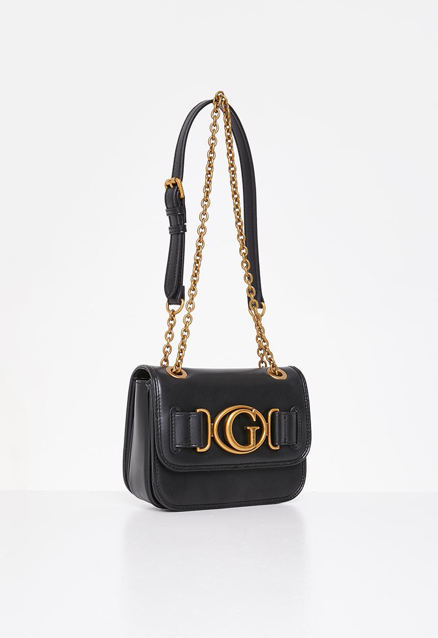 GUESS - Aviana small cnvrtble xbody flap - black