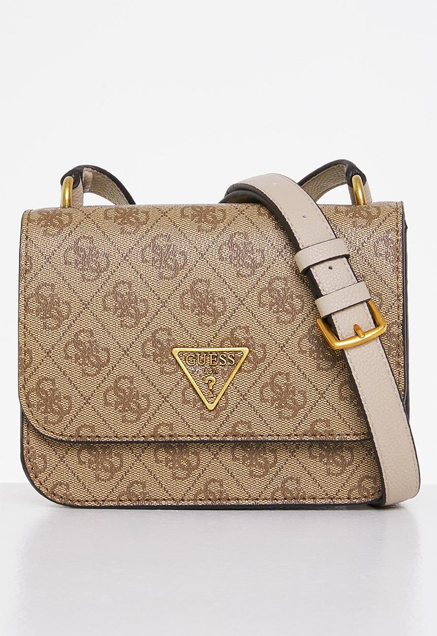 GUESS - Noelle mini crossbody flap - brown