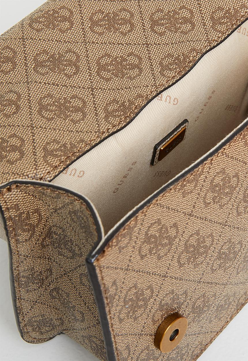 GUESS - Noelle mini crossbody flap - brown