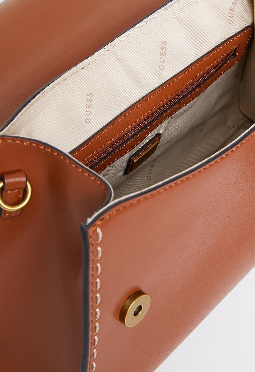 GUESS - Stephi top handle flap - brown