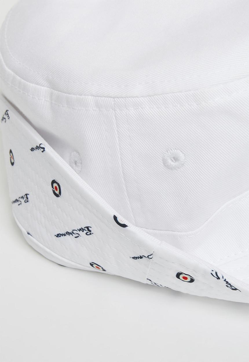 Ben Sherman - Rever bucket hat - white