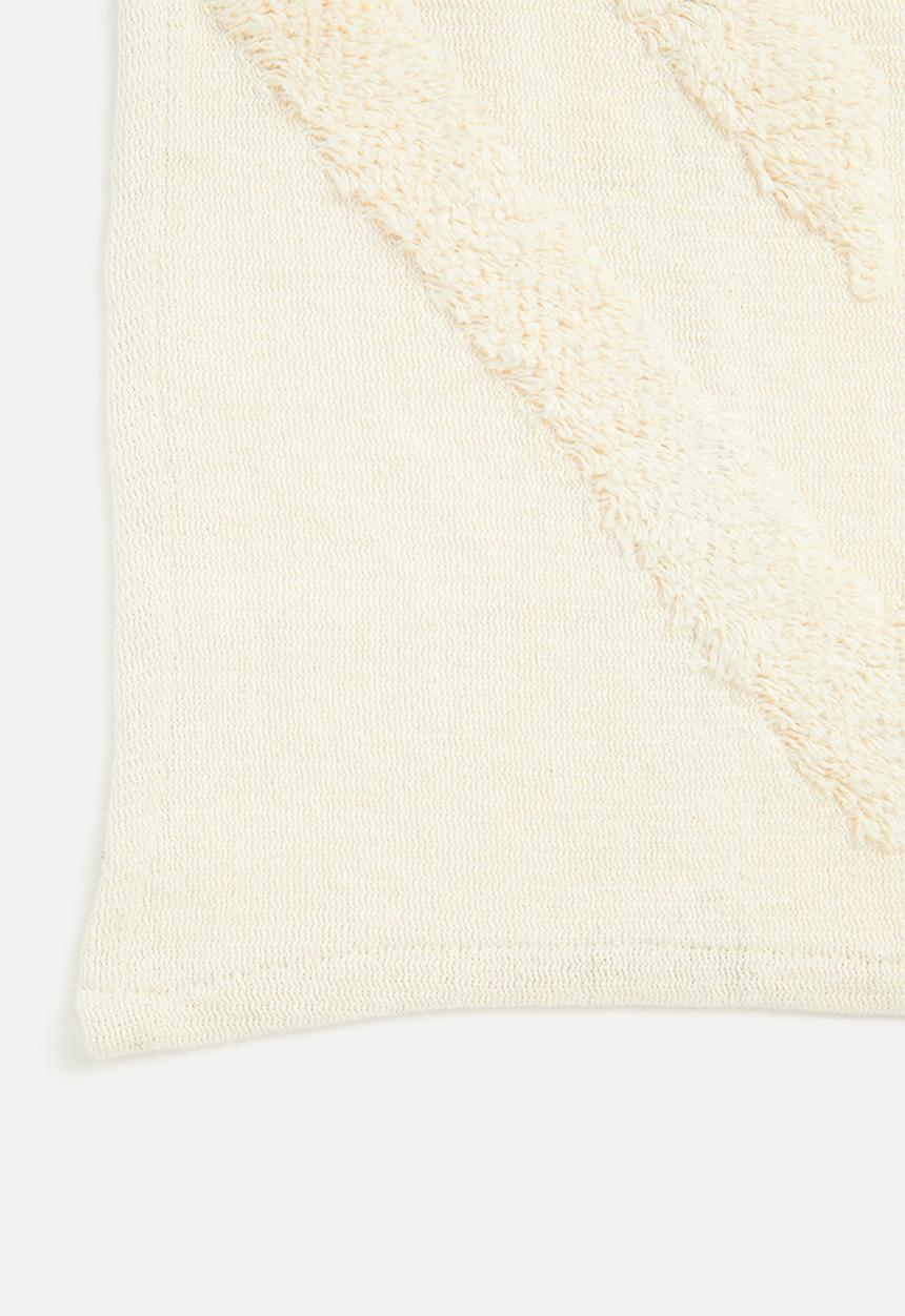 Sixth Floor - Sienna cotton tufted throw - cream