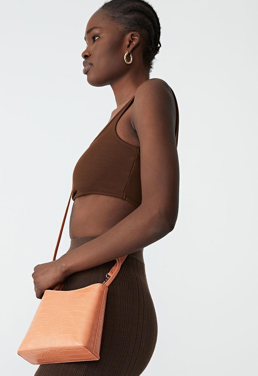 Rubi - Elke cross body bag - orange texture