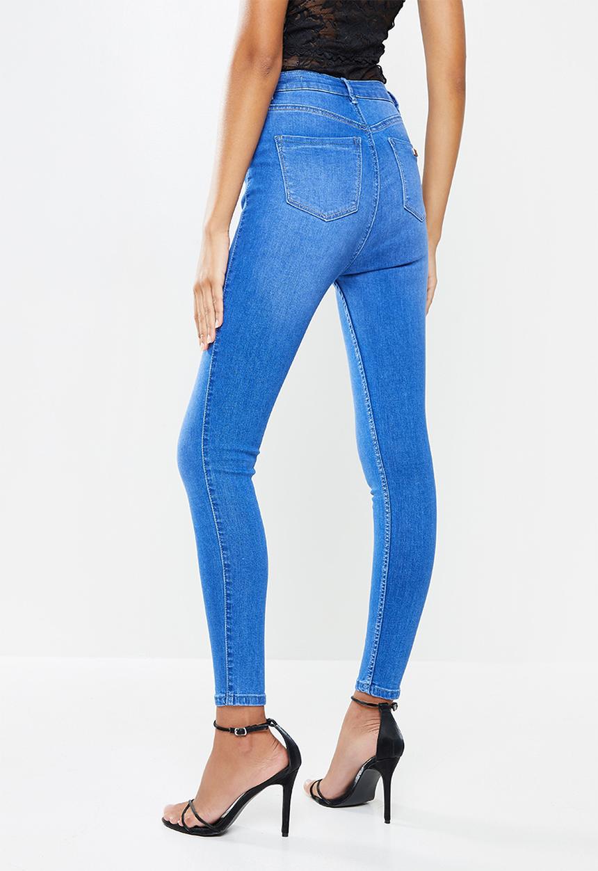 SISSY BOY - Ryder skinny with exposed zip - periwinkle