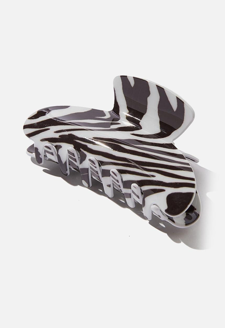 Rubi - Naomi hair claw - zebra print black
