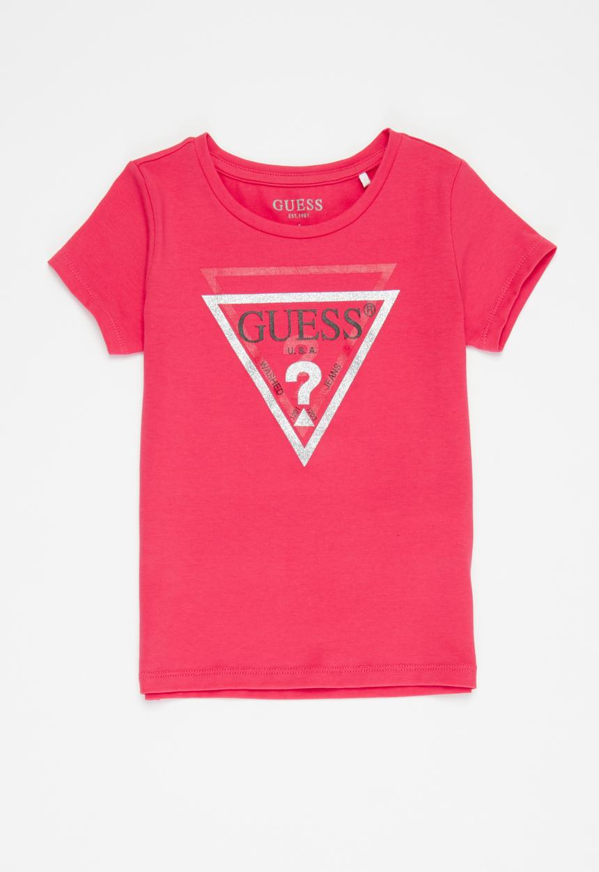 GUESS - Short sleeve tri tee - punk rocker pink