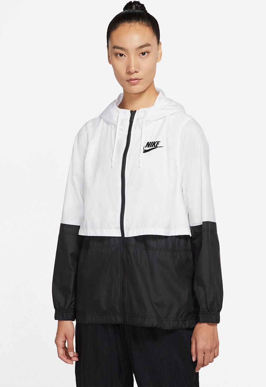 Nike - W nsw rpl essntl wvn jkt - white & black