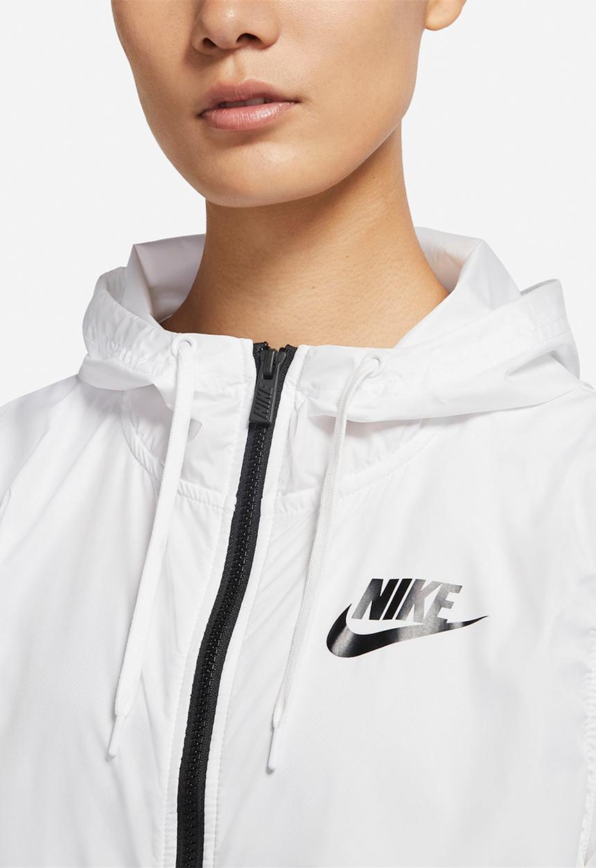 Nike - W nsw rpl essntl wvn jkt - white & black