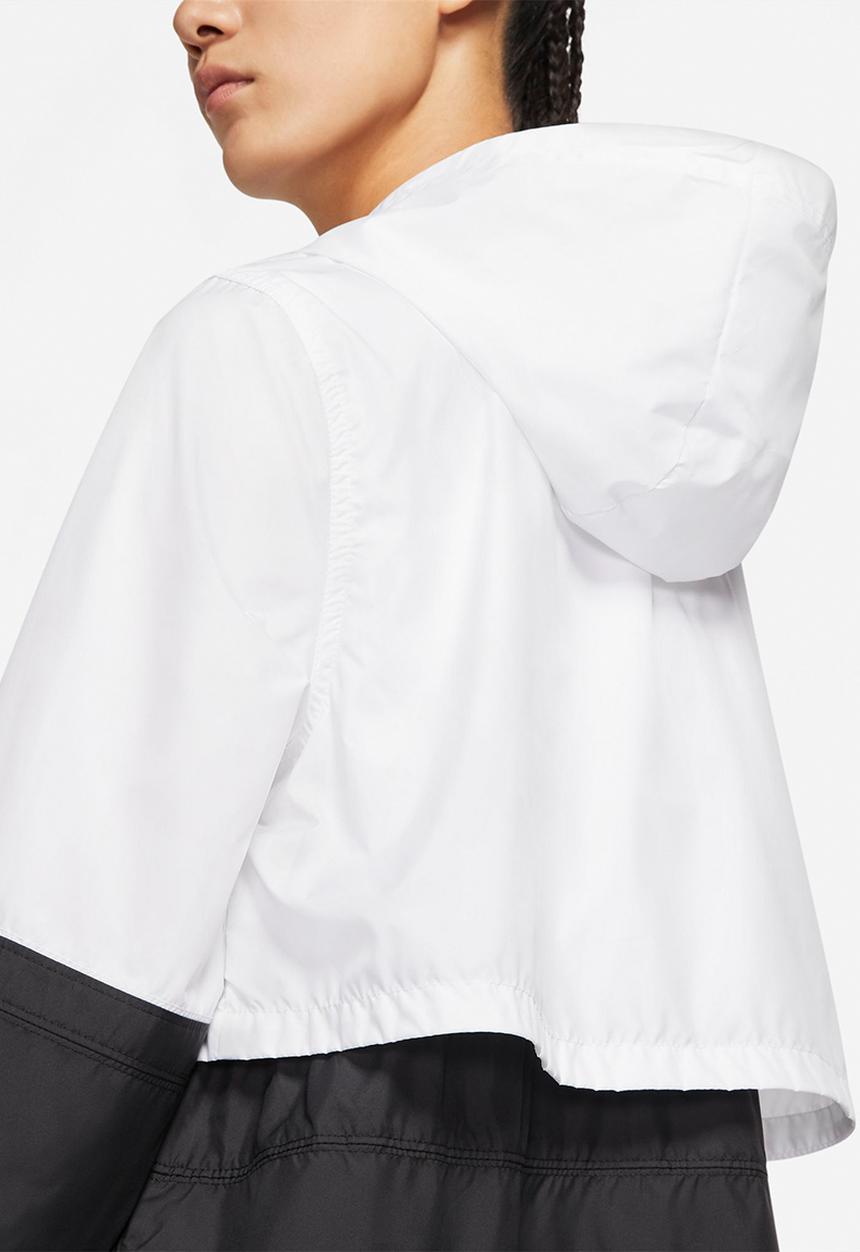 Nike - W nsw rpl essntl wvn jkt - white & black