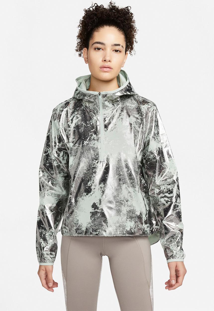 Nike - W nk air jacket pr - green & silver