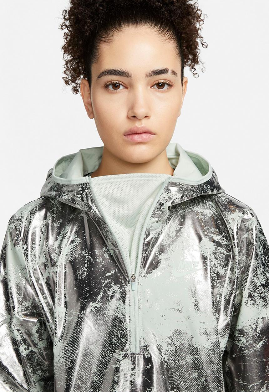 Nike - W nk air jacket pr - green & silver