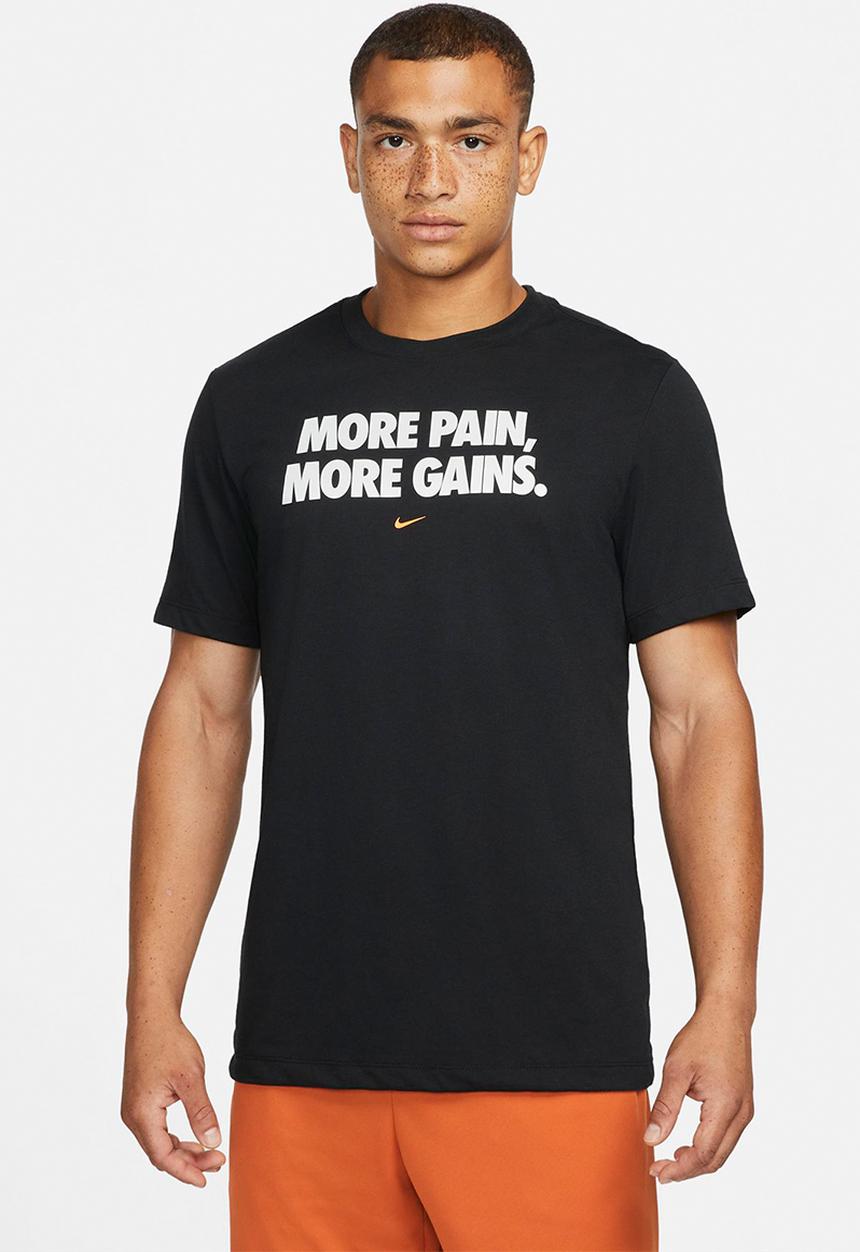 Nike -  Nike Dri-FIT Men's Training T-Shirt open hk - black