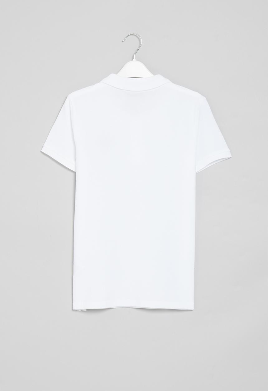 GUESS - Short sleeve guess core embroider golfer - true white